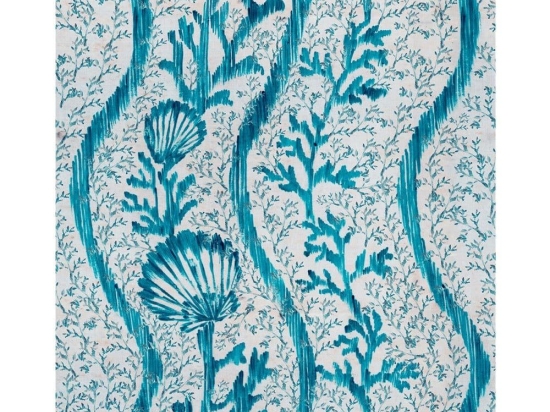Ταπετσαρία Koralion Wp30045 52X1000Cm White-Turkuaz Mindthegap 52x1000cm