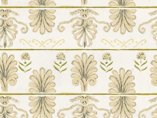 Ταπετσαρία Mykonos Villa Motif Wp30042 52X1000Cm Beige-Yellow Mindthegap 52x1000cm