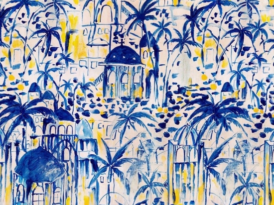 Ταπετσαρία Rhodes Wp20570 3*52X300Cm White-Blue Mindthegap 52x300cm