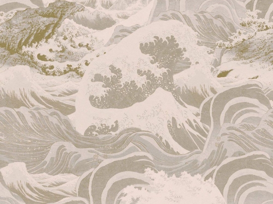 Ταπετσαρία Sea Waves Wp30061 52X1000Cm Light Grey Mindthegap 52x1000cm