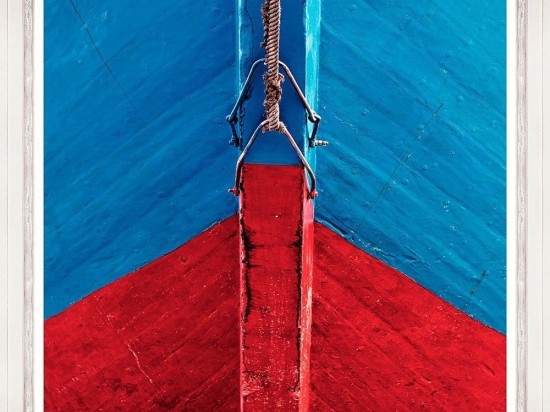 Κάδρο Boat Bow Ii Fa13352 70X100Cm Blue-Red Mindthegap Τετράγωνοι Ξύλο