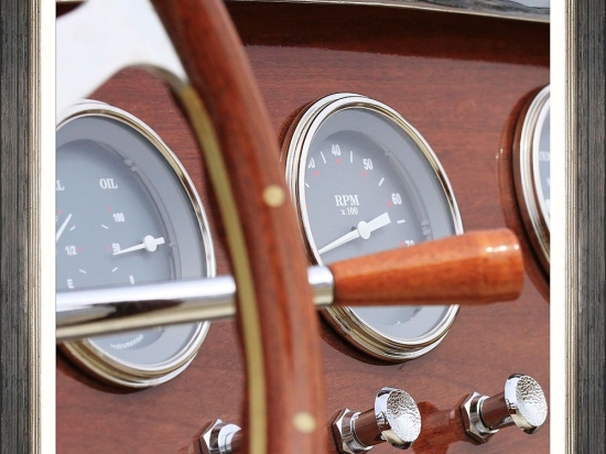 Κάδρο Speedboat Iv Fa13399 50X50Cm Brown Mindthegap Τετράγωνοι Ξύλο