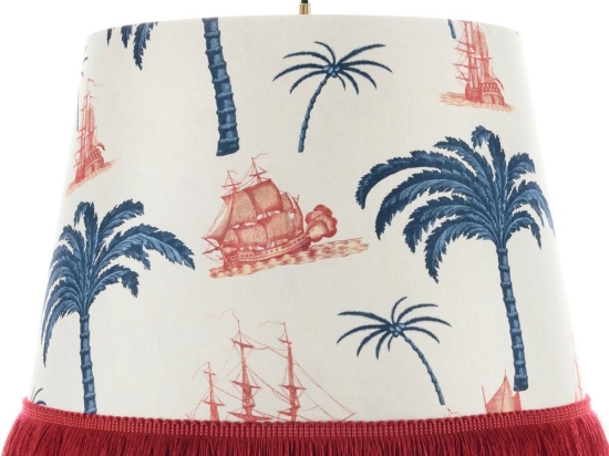 Φωτιστικό Οροφής Aegean Cl50421 Ø35Xø45Xh30 E27 White-Red-Blue Mindthegap Μέταλλο,Ύφασμα