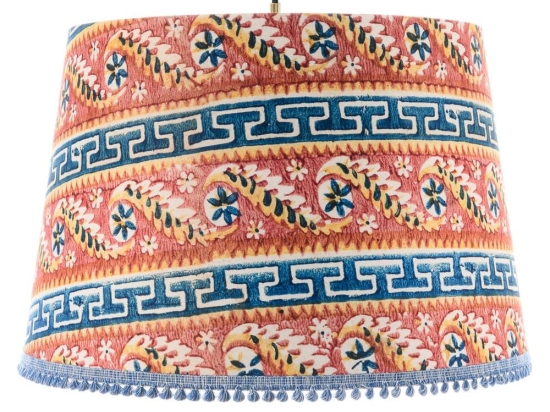 Φωτιστικό Οροφής Samothraki Cl50399 Ø25Xø35Xh25 E27 Orange-Blue Mindthegap Μέταλλο,Ύφασμα
