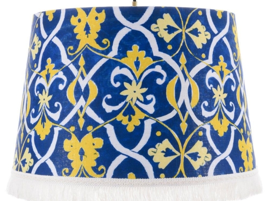 Φωτιστικό Οροφής Seaside Trellis Cl50417 Ø35Xø45Xh30 E27 Yellow-Blue Mindthegap Μέταλλο,Ύφασμα