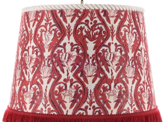 Φωτιστικό Οροφής Syracuse Cl50416 Ø35Xø45Xh30 E27 White-Red Mindthegap Μέταλλο,Ύφασμα