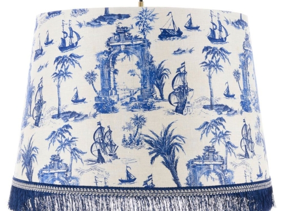 Φωτιστικό Οροφής The Old Harbour Cl50396 Ø25Xø35Xh25 E27 White-Blue Mindthegap Μέταλλο,Ύφασμα