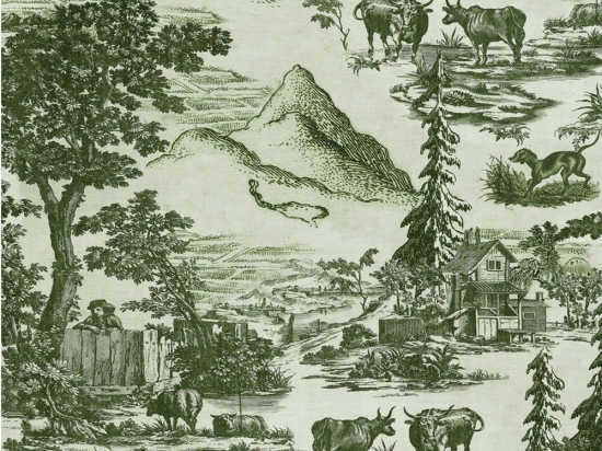 Ταπετσαρία Toile Du Tyrol WP30146 52x1000cm Ecru-Green MindTheGap