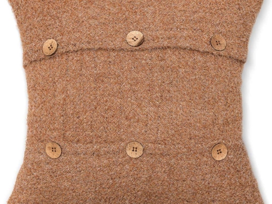 Μαξιλάρι Διακοσμητικό (Με Γέμιση) Decke LC40185 Brown MindTheGap 50Χ50 50x50cm Ύφασμα,Πούπουλο