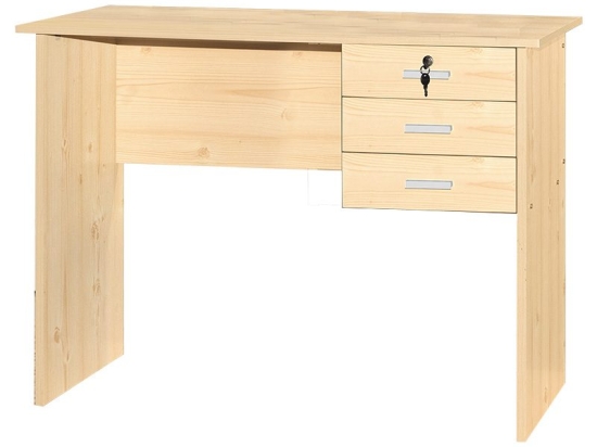 Γραφείο εργασίας-συρταριέρα Sophia pakoworld φυσικό 116x57x72εκ