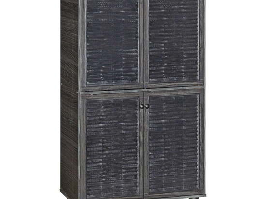 Παπουτσοθήκη-ντουλάπι Ronan pakoworld χρώμα wenge 70.5x35x122εκ