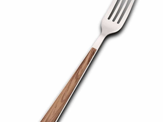 Πιρούνι Φαγητού Ariana 10-123-031 20,6cm Silver-Natural Nava Ανοξείδωτο Ατσάλι