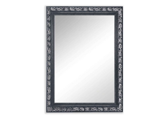 Καθρέπτης Τοίχου Sonja 1070196 55x70cm Black-Silver Mirrors & More Ξύλο,Γυαλί