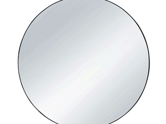 Καθρέπτης Τοίχου Στρογγυλός Esra 1330102 Φ50cm Black Mirrors & More Μέταλλο,Γυαλί