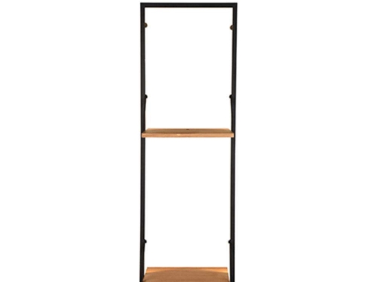 Ράφι Τοίχου Φωτιζόμενο Led Becky 1410302 32x94x30cm Natural-Black Mirrors & More