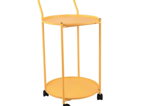 Τραπεζάκι Βοηθητικό Με Ρόδες Edda 2240183 39x68cm Yellow Mirrors & More