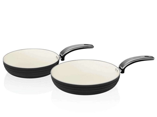 Τηγάνι Αντικολλητικό Retro (Σετ 2Τμχ) SWPS2010BN Φ20/28cm Black Swan Αλουμίνιο
