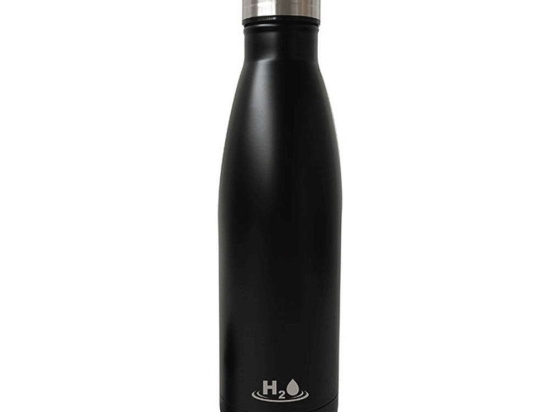 Μπουκάλι H2O H2O750SW1BLK 750ml Black Puro Ανοξείδωτο Ατσάλι