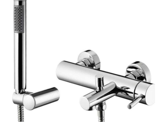 Μπαταρία Μπανιέρας Rota Plus 090924401 Chrome Pyramis Μέταλλο