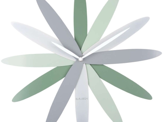 Ρολόι Τοίχου Bloom KA5945GR Φ45x4,5cm Green Karlsson Μέταλλο