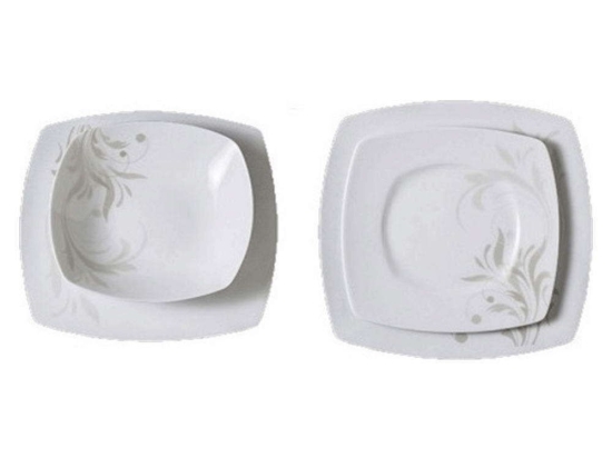 Σερβίτσιο Πιάτα Φαγητού Alea (Σετ 20Τμχ) 50.284.40 White-Beige Cryspo Trio 20 τμχ Πορσελάνη