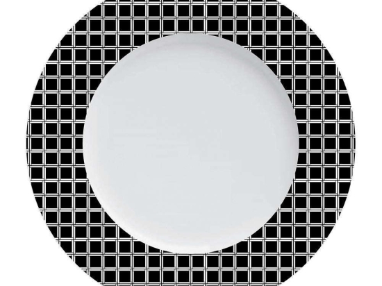 Σερβίτσιο Πιάτα Φαγητού Rubik (Σετ 20Τμχ) 24.460.40 Black Cryspo Trio 20 τμχ Πορσελάνη