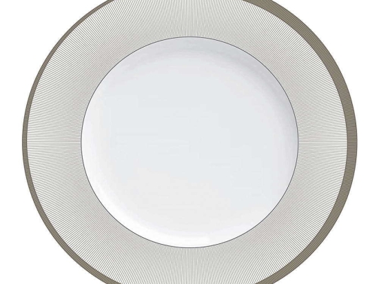 Πιάτο Ρηχό Carmen 43.7886.01 Φ27cm Beige-White Cryspo Trio Πορσελάνη