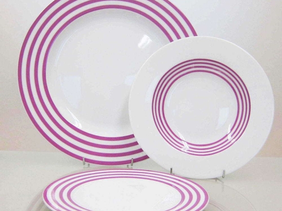 Σερβίτσιο Πιάτα Φαγητού Viva (Σετ 20Τμχ) 24.443.40 Purple Cryspo Trio 20 τμχ Πορσελάνη