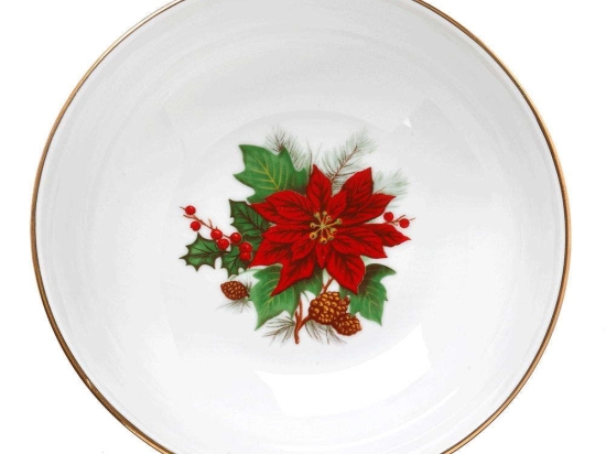 Μπωλ Σερβιρίσματος Poinsettia 06.241.123 16x6cm Multi Cryspo Trio