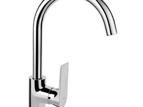 Μπαταρία Κουζίνας Algeo Square BAQ4 Chrome Ferro Μέταλλο