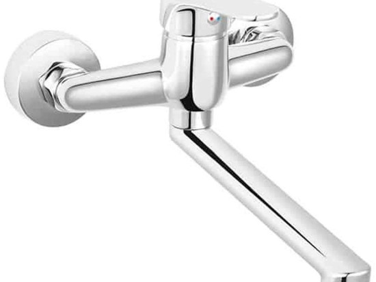 Μπαταρία Κουζίνας Isso BIS5 Εντοιχισμού Chrome Ferro Ορείχαλκος
