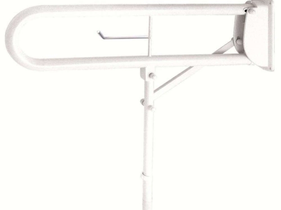 Λαβή Μπάνιου ΑΜΕΑ Με Χαρτοθήκη Grab Bar 13-5555 76x25cm White Gloria Πλαστικό