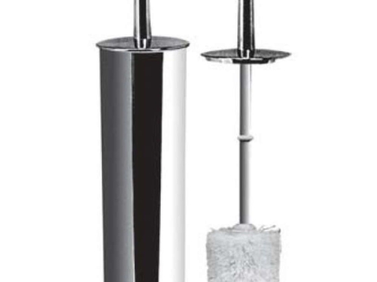Πιγκάλ Δαπέδου Raf Econony 13-0036 Φ10cm 36cm Αbs Chrome Gloria Μέταλλο,Πλαστικό