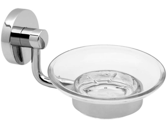 Σαπουνοθήκη Romina 13-1259 Chrome Gloria Μέταλλο,Γυαλί