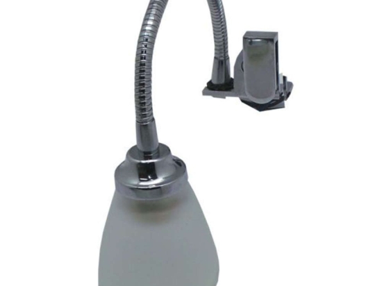 Φωτιστικό Τοίχου-Απλίκα 15-0039 25cm Με Σπιράλ & Κρύσταλλο Silver-White Gloria Μέταλλο,Γυαλί