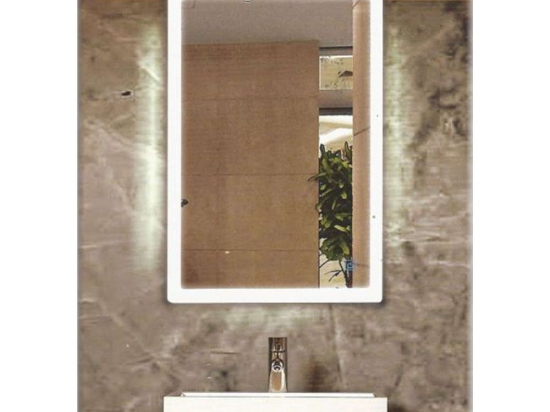 Καθρέπτης Μπάνιου Σκέτος Sonora 50-8060 Με Φως Led Touch 60x0,5x80cm Clear Gloria Γυαλί
