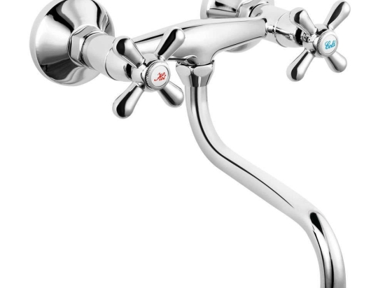Μπαταρία Κουζίνας Εντοιχισμού Retro XR5 Chrome Ferro Μέταλλο