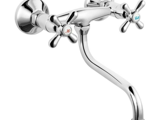 Μπαταρία Κουζίνας Εντοιχισμού Retro New XD5 Chrome Ferro Μέταλλο