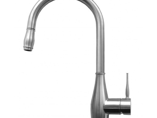 Μπαταρία Κουζίνας Με Αποσπώμενο Ντους Neva NEVA-IN  Chrome Elleci Ανοξείδωτο Ατσάλι