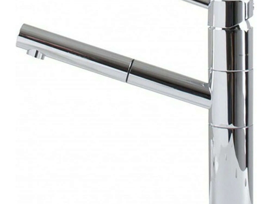 Μπαταρία Κουζίνας Με Αποσπώμενο Ντους Reno Chrome Elleci Μέταλλο,Ρητίνη