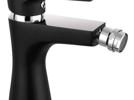 Μπαταρία Μπιντέ Algeo Square BAQ6BLC Black-Chrome Ferro Μέταλλο