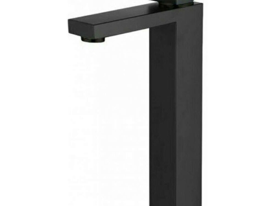Μπαταρία Νιπτήρος Υψηλή Delos E02FA382H-BL Black Karag Μέταλλο