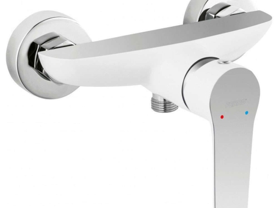 Μπαταρία Ντους AdoreBDR7 White-Chrome Ferro Μέταλλο