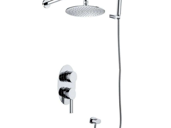 Σετ Μπαταρίας Εντοιχισμού Sinar FA241163C No5 Chrome Praxis Μέταλλο