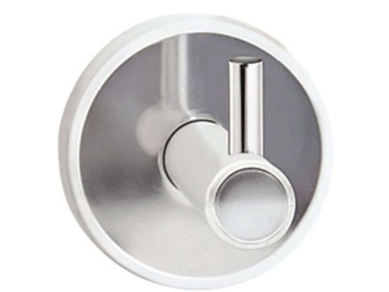 Άγκιστρο Μπάνιου Μονό Optimo 6209 99 5,2x5,5x6cm White-Chrome Karag Ανοξείδωτο Ατσάλι