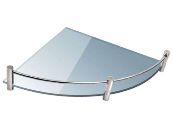 Ραφιέρα Μπάνιου Διάφανη Mensole 0633 25×25cm Clear Karag Γυαλί
