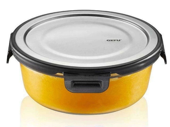 Δοχείο Φαγητού Στρογγυλό Milo GEFU-12748 600ml Clear-Silver Gefu Γυαλί