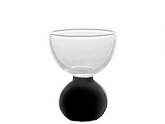 Αυγοθήκη Bilia BA01002 5x6cm Black-Clear Zafferano Γυαλί