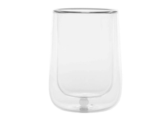 Κούπα Διπλού Τοιχώματος Bilia BA70701 270ml White-Clear Zafferano Γυαλί