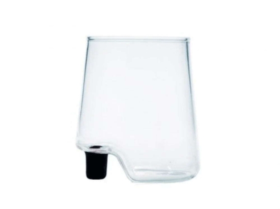 Ποτήρι Νερού Gamba De Vero GV00102 420ml Black-Clear Zafferano Γυαλί